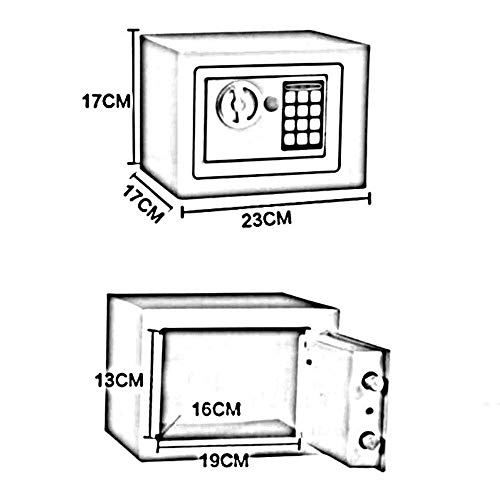 Coffre-fort de maison encastrable pour mur et meuble de chambre - 2