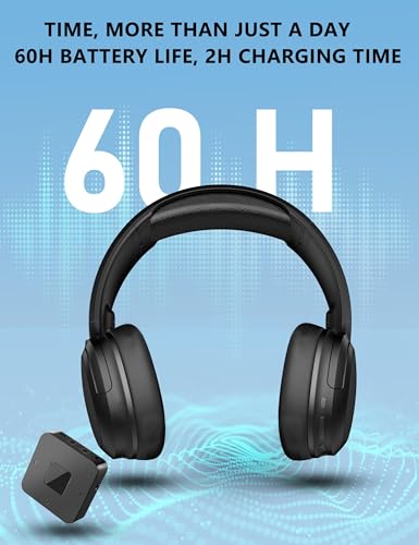 Infurture Active Noise Cancelling Headphones For Tv Watching,Tv Headphones Wireless With Bluetooth Transmitter,Low Latency thumb #3