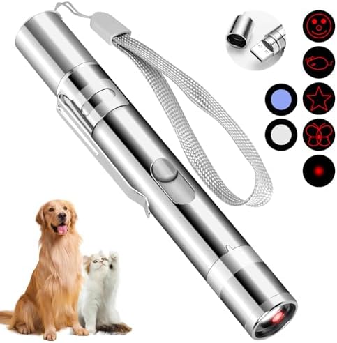 Cat Toy Pointer for Indoor Cats, USB Rechargeable Kitten Toys wit...