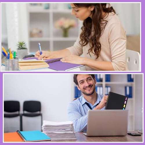 Cahier à spirales pour ne plus perdre vos notes grâce aux onglets de séparation multi-sujets A5 - 7