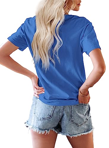 ReachMe Womens Summer Cute Smile Face T-Shirts Trendy Vintage Graphic Tops Casual Loose Short Sleeve Tee Shirts4