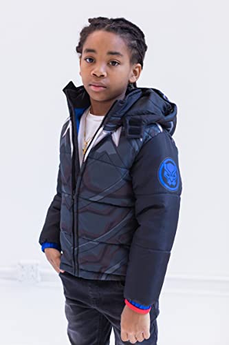 Image of Marvel Hooded Zip-Up Puffer Jacket Toddler to Big Kid