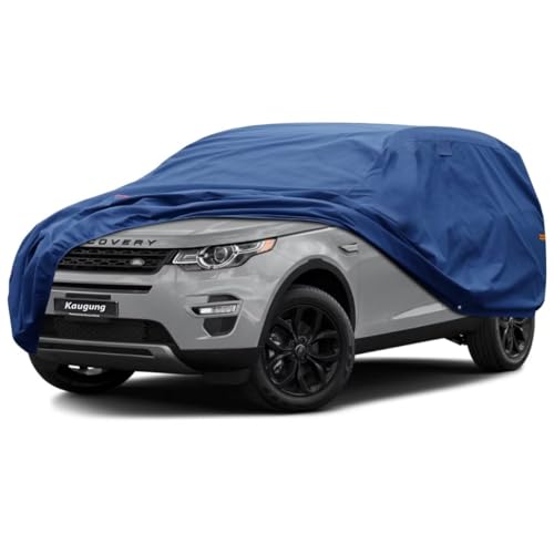 Image of Kaugung Heavy Duty SUV Cover Custom Fit for Land Rover Discovery Sport (2014-2025),Waterproof SUV Car Cover with Anti-Theft Lock,Sun, Rain, Dust & Snow Protection.(USA Warehouse,Within 3-7 Days)
