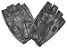 Pratt and Hart Barcelona Men's Shorty Leather Driving Gloves (Fingerless) Black Size L
