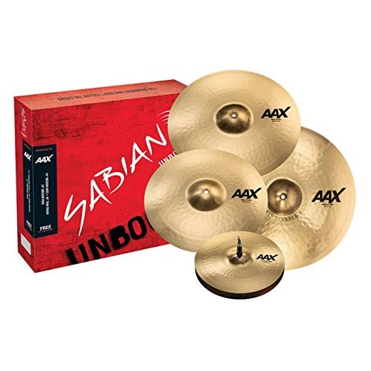 Sabian AAX Promotional Cymbal Set with Free 18" Thin Crash, (14" hats, 16" Crash, 21" Ride, & Free 18" Crash)