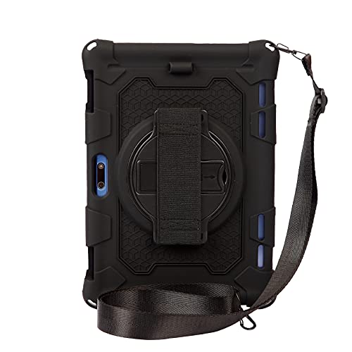 Hminsen Case For Pritom M10 Tablet 10 Inch,Silicone Stand Cover For Qunyico Y10 Tablet 10 Inch/Gateway Tablet 10 Inch/Voger Priorpad X100 Tablet 10 Inch/Digiland Tablet Model:dl1036 (Black) #TOP7