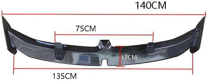 Car Spoiler for Genesis G70 2019 2020 2021 2022 2023 2024 2025, Rear Roof Protector, Rear Window Roof Spoiler, Spoiler Wing, Rear Spoiler, Automobile Rear Spoiler,Carbon Fiber Pattern