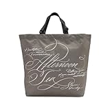 [ アフタヌーンティー リビング ] AfternoonTea LIVING エコバッグ・買い物バッグ HP85 スリットポケット付きロゴバッグL/ヴェロニカ・ハリム グレー