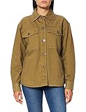 Colored Denim Jacket Springfield Cazadora Denim Color Chaqueta, Negro, M para Mujer