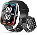 Smart Watch for Men Women, 1.91" HD Touch Screen Fitness Watch with Bluetooth Calling, Heart Rate/Sleep Monitor/Step Counter, 100+ Sport Modes, IP68 Waterproof, Long Battery Smartwatch for Android iOS