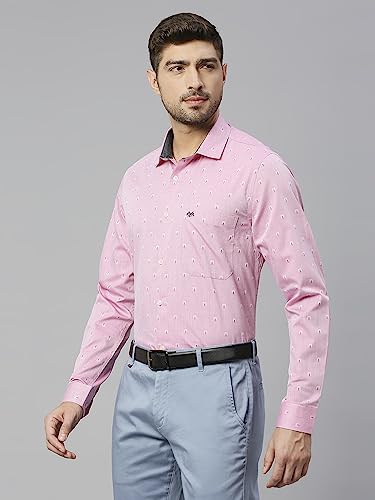 Image of Thomas Scott Men's Cotton Slim Fit 100% Formal Shirt with Spread Collar and Full Sleeves
