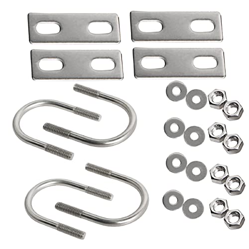 Boulons en U ronds M8 x 48mm en acier inoxydable 304 pour tuyau de 45mm