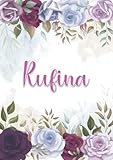 Photo Gallery rufina: taccuino a5 | nome personalizzato rufina | regalo di compleanno per moglie mamma sorella figlia ... | design: decorazione floreale | 120 pagine a righe, piccolo formato a5 (14.8 x 21 cm) Photo Gallery rufina: taccuino a5 | nome personalizzato rufina | regalo di compleanno per moglie mamma sorella figlia ... | design: decorazione floreale | 120 pagine a righe, piccolo formato a5 (14.8 x 21 cm)