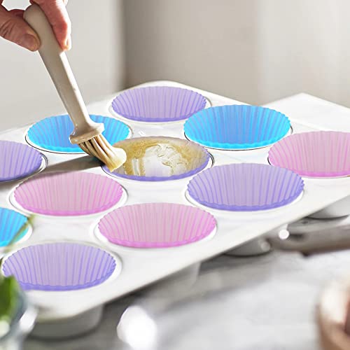 Greenrain Reusable Silicone Baking Cups, Muffin Baking Cups, Cup Cake Liners - 6 Shapes Pack Of 24 #TOP2