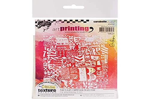 Carabelle Studio Art Printing Gummistempel Dreiecke, Ausgleichen, für Monoprinting mit Gelplatten Cover