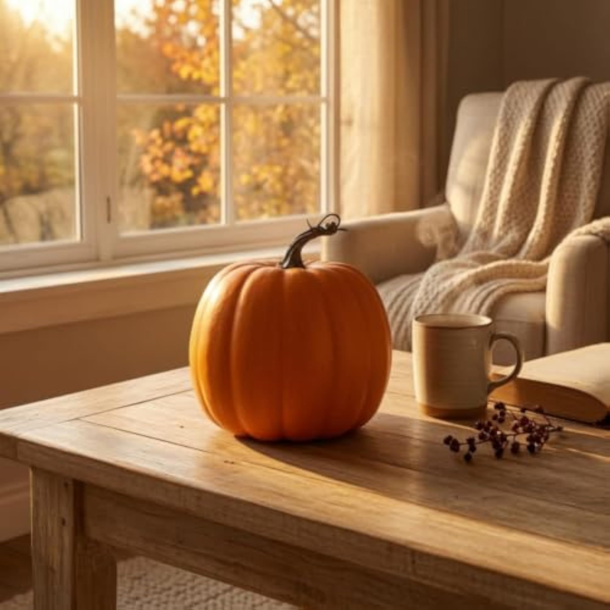 Lifelike Decorative Foam Pumpkins Realistic Fake Pumpkins