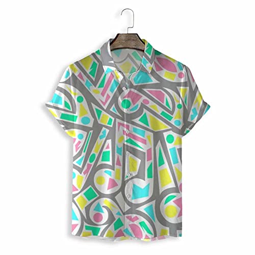 Chemise hawaïenne grise notes de musique : le look d'été décontracté pour vos soirées plage