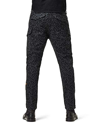 Miniatura 2 de G-Star Raw Roxic Straight Tapered Cargo Pant Para Hombre, Multicolor Raven Micro Forest Camo D17530-C312-B799 , 24w 28l