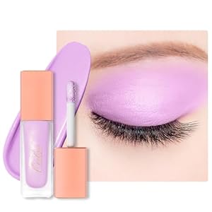 Oulac Liquid Eyeshadow Satin Finish – Multi-Use Purple Eyeshadow Primer & Liquid Blush | Blendable Smooth Eye Make-up, Crease-Resistant, Non-Greasy, Vegan, Cruelty-Free, Lavender Love (SA06)