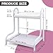 Udefineit Stable Esthetician Foot Bath SPA Trolley Cart(No Wheels), Pedicure Stool with Foot Rest Stand, Foot Massage Station for Beauty Salon Nail/Home, Pedicure Manicure Massage Table Salon Supplies