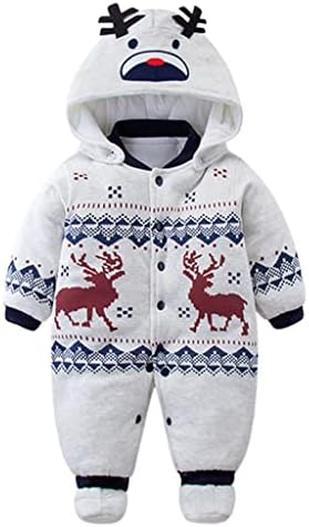 Baby Clothes Boys Girls Hooded Romper Cotton Thicken Jumpsuit Outwear Cute Outfits Vine 3 Months