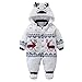 Bambino Ragazze Ragazzi pagliaccetto Neonato addensare Snowsuit Autunno inverno infantile tute attrezzatura 3 mesi Vine