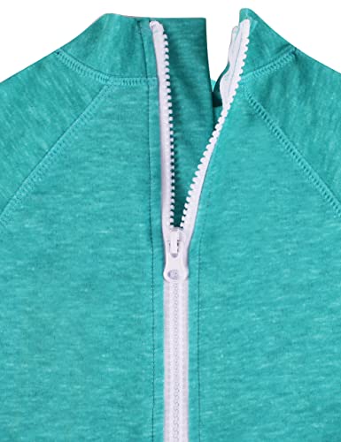 Dilon Toddler/Baby Boy&Girl Swimsuit One Piece Zipper Bathing Suits Short Sleeve Rashguard Swimwear Sunsuit For 3M-11T #TOP3