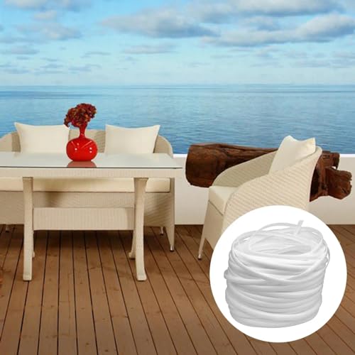 Matériau de tissage en rotin synthétique noir aspect mat durable