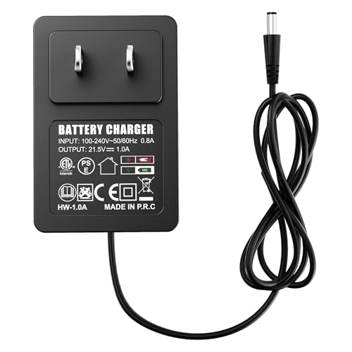 EWORK 20V Max Lithium Battery Charger - 1.0A Charger with Overcharge Protection Function