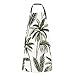 Unisex fartuch z 2 kieszeniami Tropical Vintage hawajskie palmy Bananowe fartuchy dla kobiet mężczyzn dorosłych wodoodporny malarz śliniaki kuchenne dla szefa kuchni gotowanie malowanie ogrodnictwo g