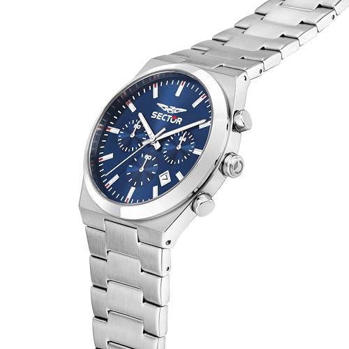 Sector No Limits Orologio Uomo, Cronografo, Analogico, 42 Mm, Collezione C300, Idee Regalo Uomo - 5