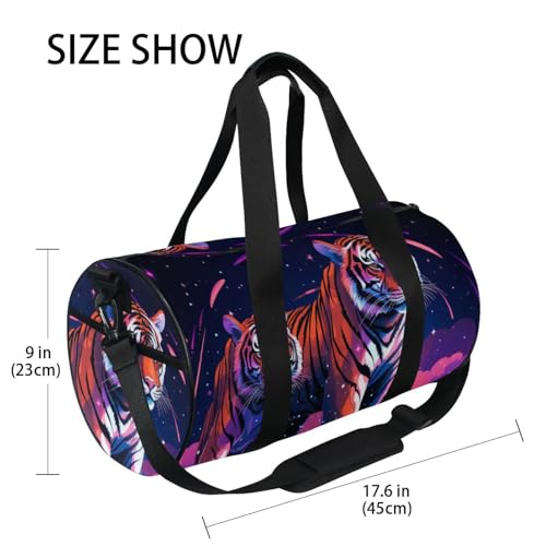 Generic Gym Bags for Men Women, Travel Duffle Bag, Lightweight Weekender Duffel Bag, Workout Duffle Sports Bag for Travel Yoga, Tiger (5), YYGYM23HIH4994
