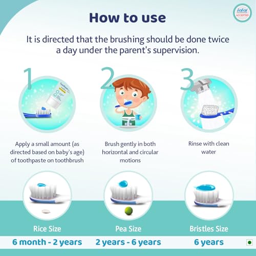 Image of Chicco Toothpaste Bubble Gum 1-6Y 50g No Fluoride (Pack of 4)