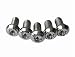 Set (5) Chrome Rear Rotor Torx Head Grade 8 Bolts for Harley-Davidson, Custom Chopper Brakes