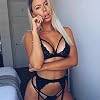 JFAN-Lenceria-para-Mujer-Push-Up-Ropa-Interior-Babydoll-con-Tanga-Ligas-y-Ligueros