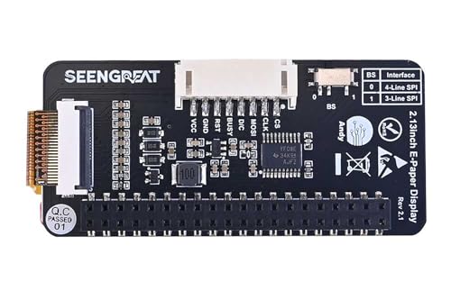 Image of 2.13inch E-Paper Display Module for Raspberry Pi Zero /Zero W /Zero WH /2B /3B /3B+, 122 x 250 Pixels Two-Colour, Supports Partial 560ms and Full 950ms Refresh SPI Interface
