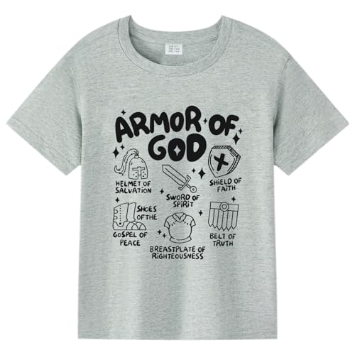Image of Kids Christian Shirt Toddler Created with a Purpose Shirt Boys Girls Bible Verse Religious Clothes 2-7 Years