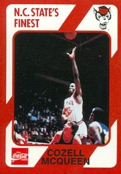 Autograph Warehouse Cozell McQueen Basketball Card (N.C. North Carolina State) 1989 Collegiate Collection No.102