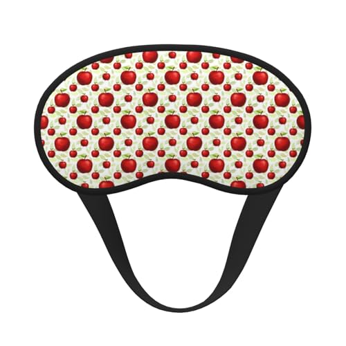 Kuilepa Fruit Apples Print Sleep Eye Mask for Men Women,Light Blocking Night Blindfold,Soft Eye Shade Cover for Travel