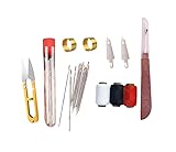 Hosenwelt Sewing Kit, 37PCS Sewing Tool Set, Needle and Thread Kit for Sewing Clothes, Sewing Needles Kit, Portable DIY Hand Made Craft Set, Multi-Purpose Needle and Thread Kits
