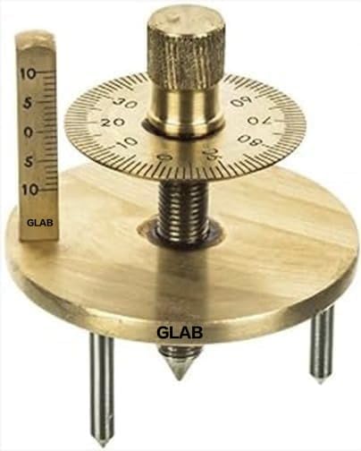 GLAB INDIA Double Disk Spherometer for Laboratory Use | Precision Measurement Instrument for Physics and Chemistry Labs-picture-10