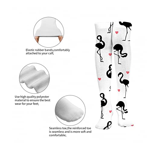 Women Girls Thigh High Socks Funny Soft Spandex Stocking Compression for Christmas2