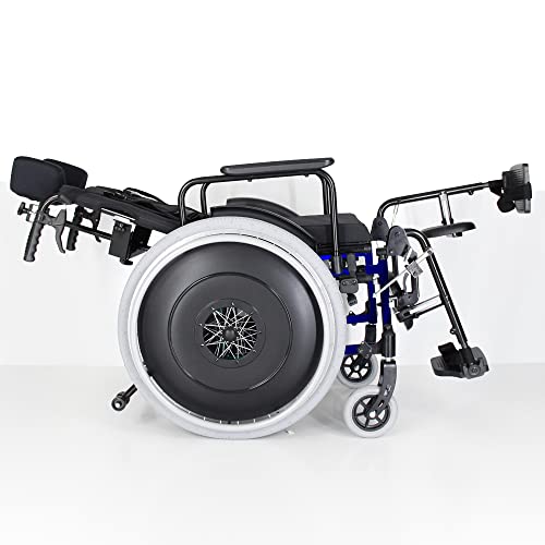 Cadeira de Rodas Reclinável em Alumínio Aeronáutico Dobrável em X - Pneu Inflável - MA3R - Ortomobil