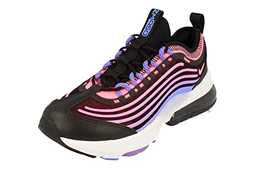 NIKE Air Max ZM950 GS CN9835 Zapatillas deportivas unisex (negro/plata metalizada/carmesí brillante/negro 002), 38 EU