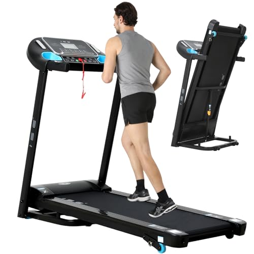 ISE Tapis Roulant Pieghevole da Casa 1-14 KM/H, Tapirulan...