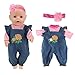 Baby Doll Clothes for 14-18 Inch Dolls, NUOXIXI 5 Sets Newborn Baby Doll Accessories Dress up Kids Gift, Baby Doll Clothes 18 inch Girl/Doll Clothes 14-16 inch/Girl Dolls Clothes