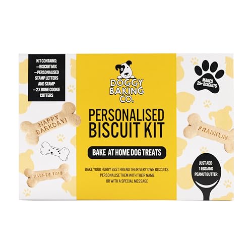 Doggy Baking Co Personalise It Yourself Biscuit Kit | Fun & Healthy Dog Treats | Perfect for Christmas & Gifting | Eco-Friendly & Customisable