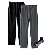 [グリマー] 4.4オンス ドライパンツ [UVカット] 2枚組 Sportsソックスセット ブラック/ダークグレー M