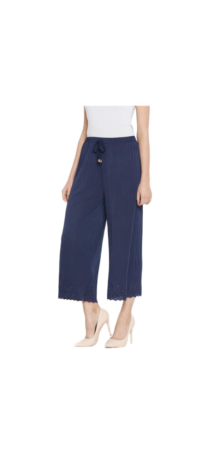 thrifty thread we promise comfort Women's Parallel Pallazzo Blue-picture-1