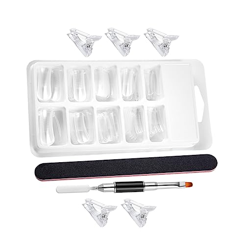 NIYANGLE 1 Juego Herramientas de Moldeo para Extensión de Uñas Kit Profesional de Manicura con Moldes de Uñas Falsas para y Aprendices Duradero y Reutilizable para Casa o Salones de